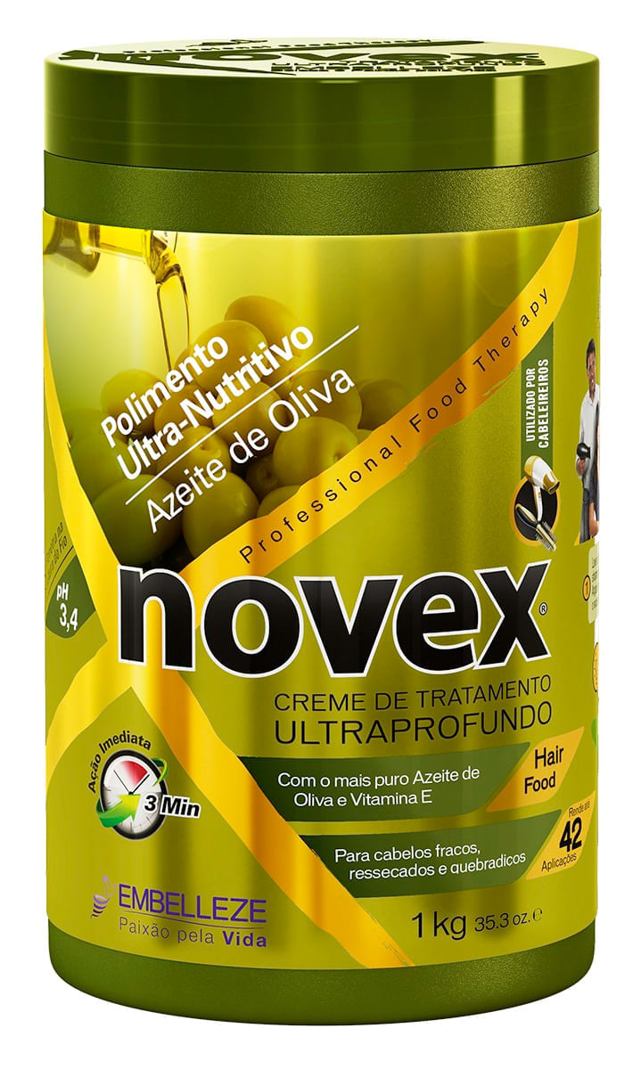 Creme de Tratamento Novex Azeite Oliva 1kg - Ikesaki