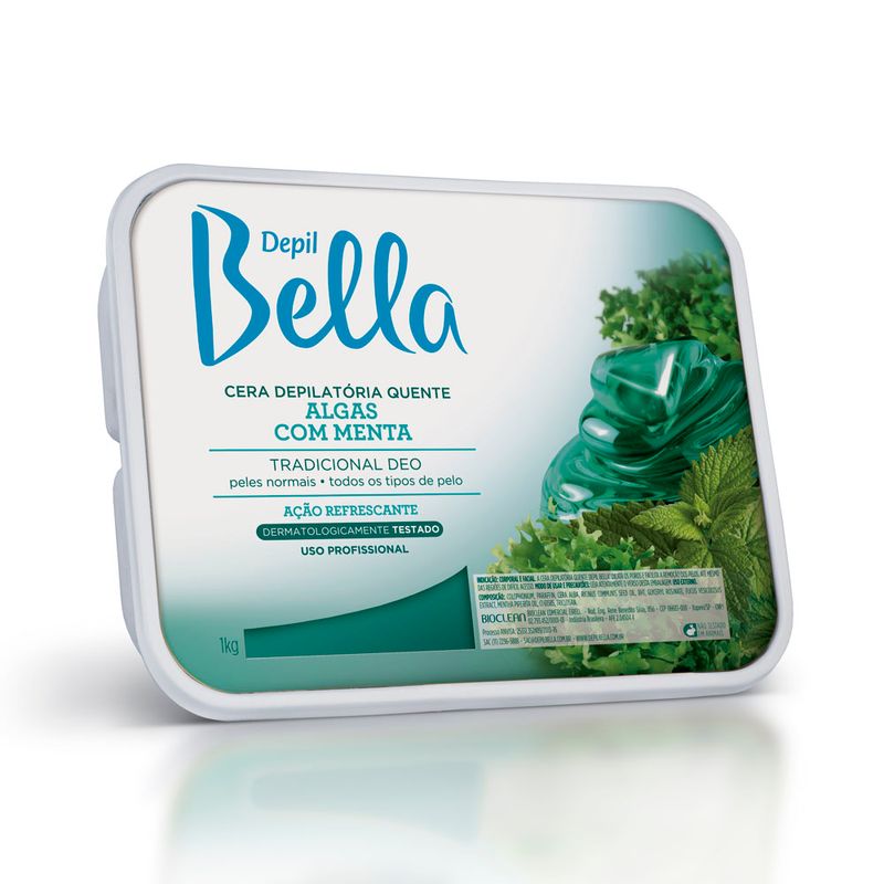 Cera-Depil-Bella-Verde-Algas-Menta-1000g-6651.00