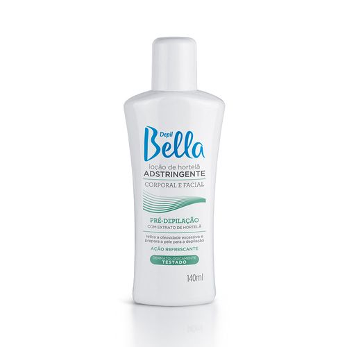 Loção Pré Depilatória Adstringente Depil Bella de Hortelã 140ml