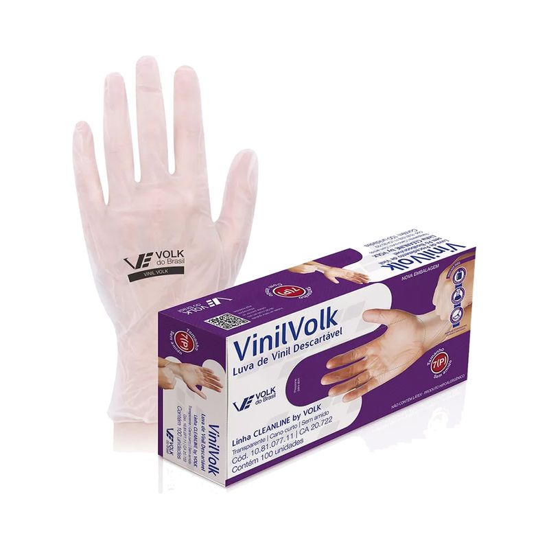 Luvas-Descartaveis-de-Vinil-Volk-Sem-Amido-Com-100-Unidades---P