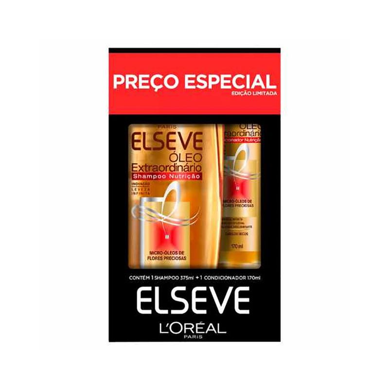 Kit-Elseve-Shampoo-375ml---Condicionador-170ml--Oleo-Extraordinario