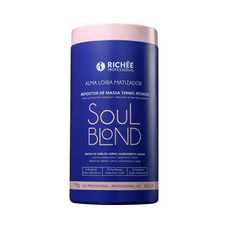 Mascara-Richee-Repositor-de-Massa-Termo-Ativo-Soul-Blond-1000g