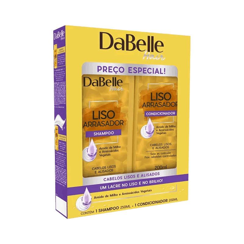 Kit-Dabelle-Shampoo---Condicionador-Liso-Arrasador-200ml
