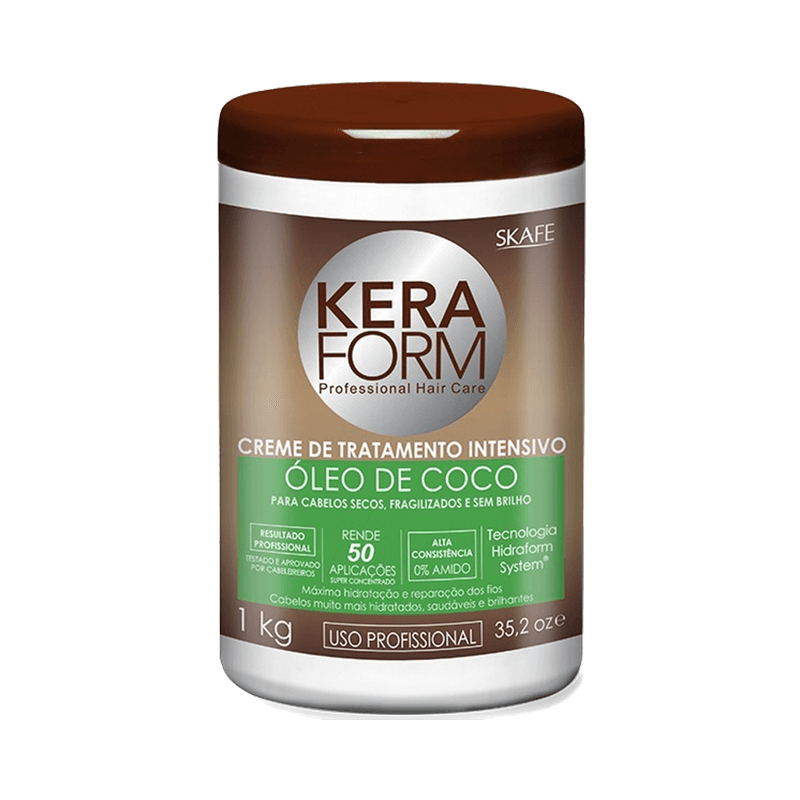 Creme-Para-Pentear-Oleo-de-Coco-Keraform-1KG-7896229902064