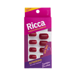 Unhas-Auto-Adesivas-Ricca-Vermelho-Bordo--1845-