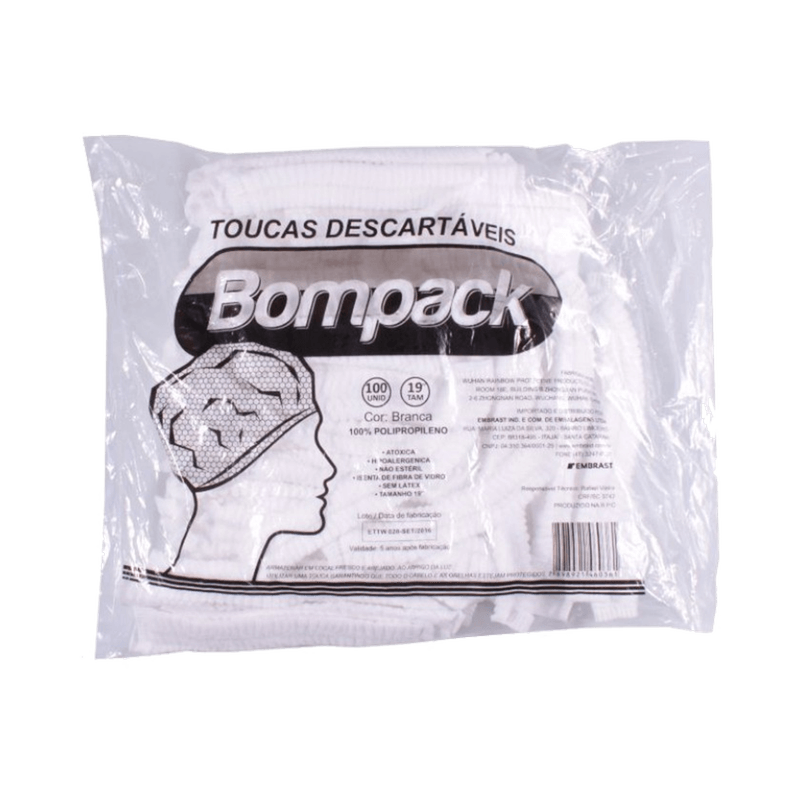 Touca-Sanfonada-Bompack-com-100-Unidades-Branca-7908026001519