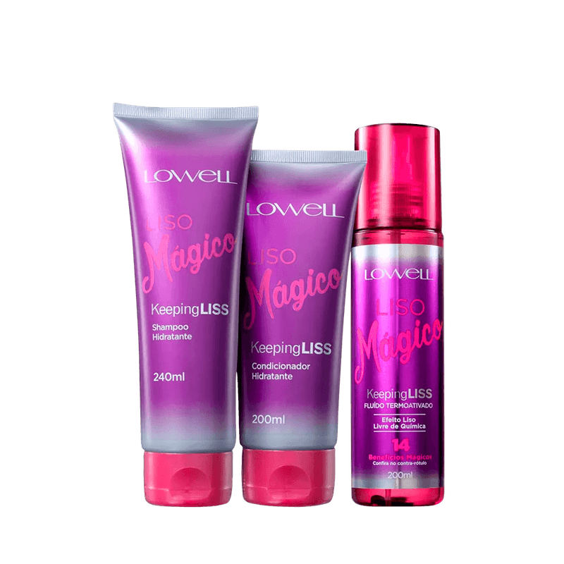 Kit-Lowell-Liso-Magico-Shampoo-240ml-Condicionador-200ml-Fluido-200ml