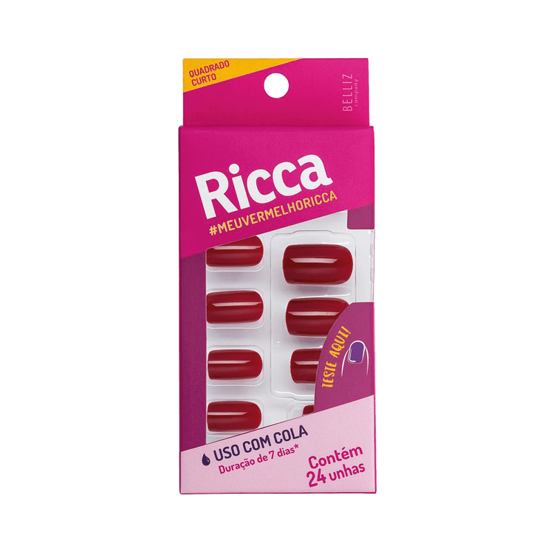 Unha-Postica-Ricca-Vermelho-Bordo--1987--7897517919870