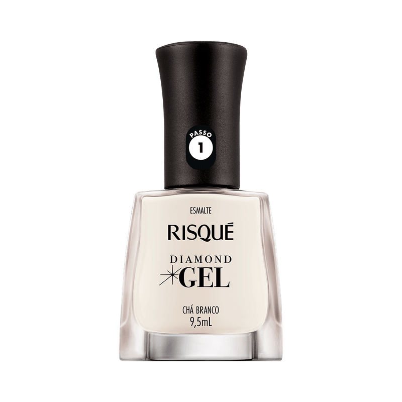 Esmalte-Risque-Diamond-Gel-Cha-Branco