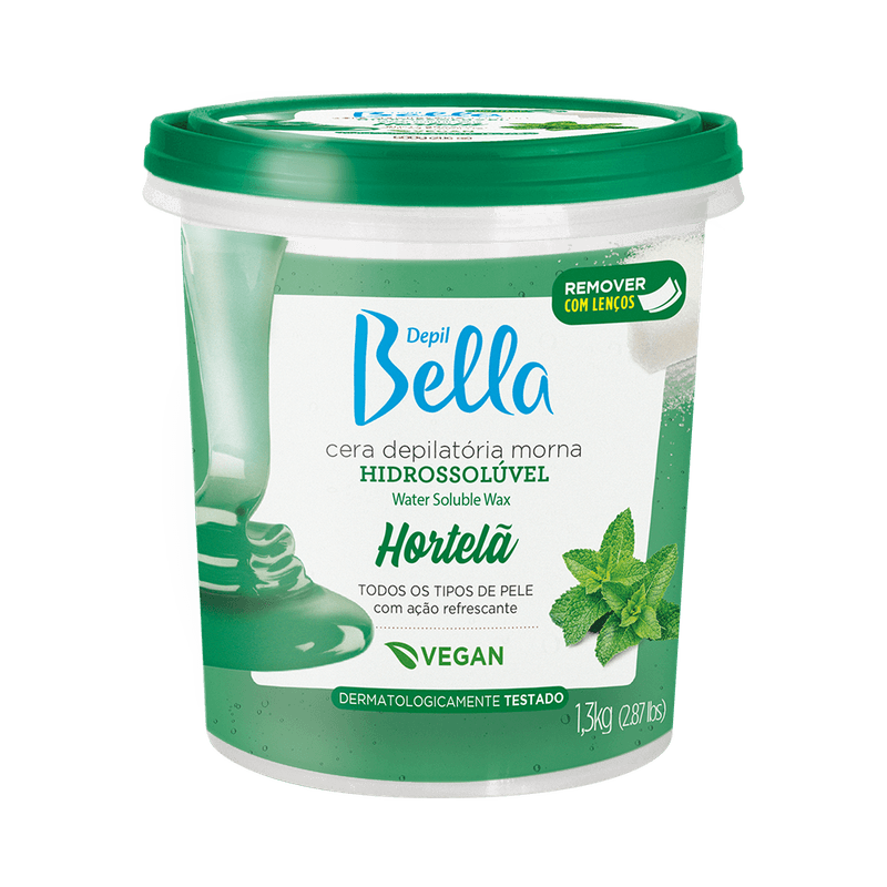 Cera-Depil-Bella-Hidrossoluvel-Hortela-1300g-7898212286533