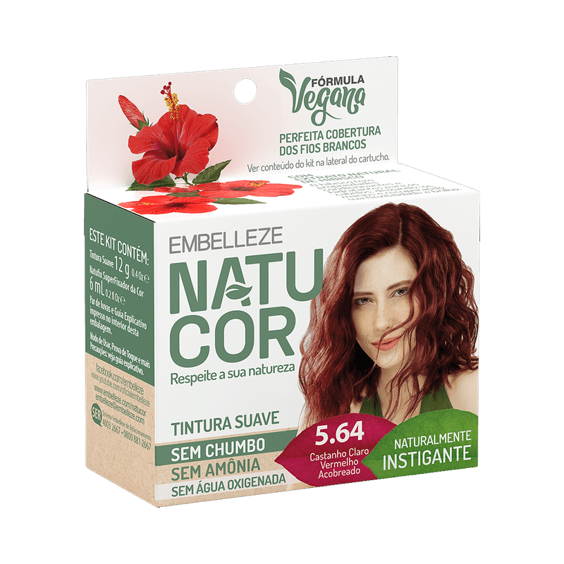 Coloracao-Natucor-5.64-Hibisco-Castanho-Claro-Vermelho-Acobreado-15g-7896013554363