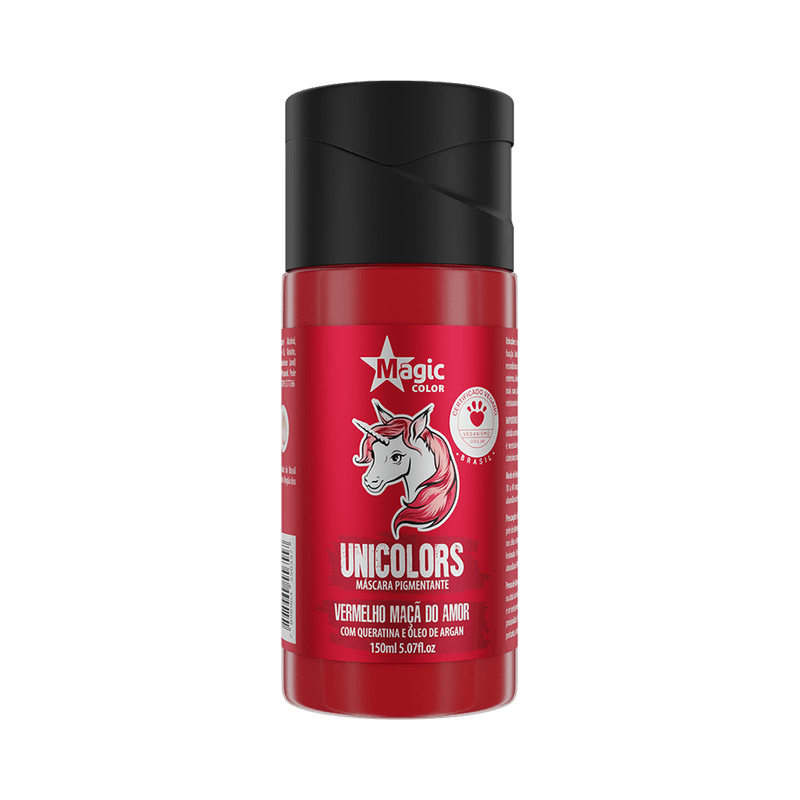 Mascara-Pigmentante-Magic-Color-Unicolors-Vermelho-Maca-do-Amor-150ml-7898964556557