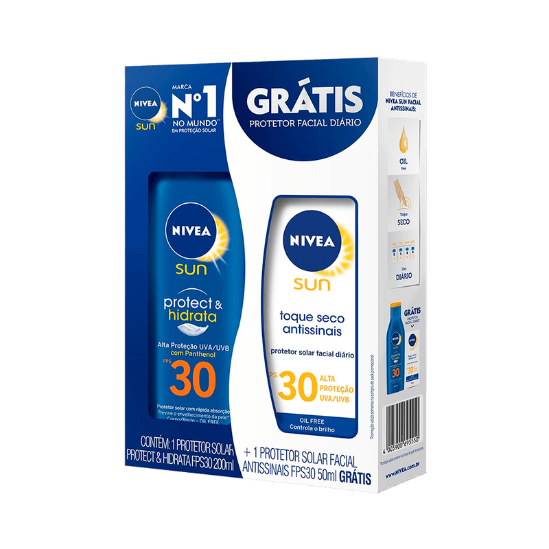 Kit-Protetor-Solar-Nivea-Sun-Fps30-200ml---Protetor-Facial-Fps30-4005900695550