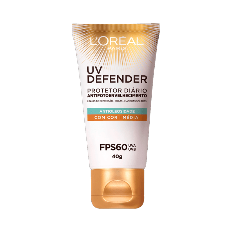 Protetor-Solar-Facial-L-Oreal-Defender-UV-FPS-60-Antioleosidade-cor-Media-40g-7899706181754