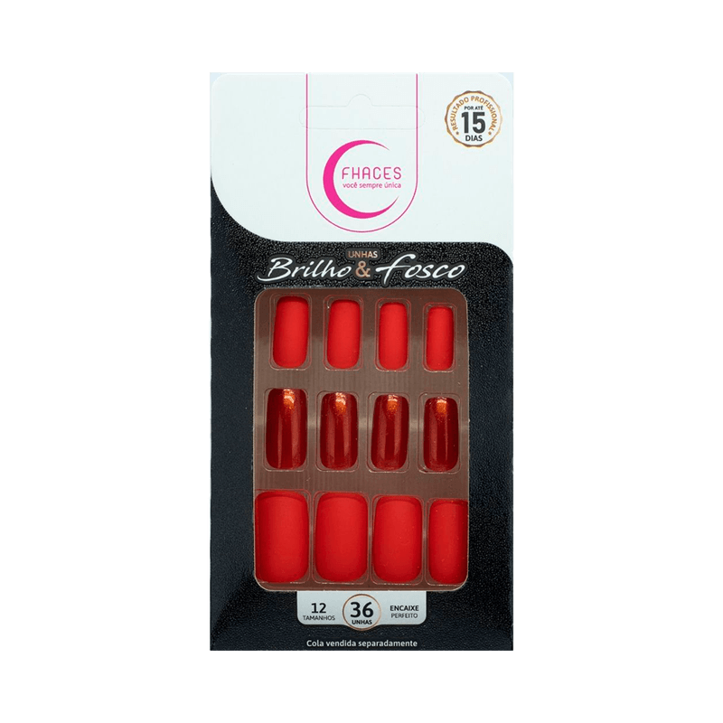 Unhas-Fhaces-Brilho-e-Fosco-Laranja-36unid-7898577234149