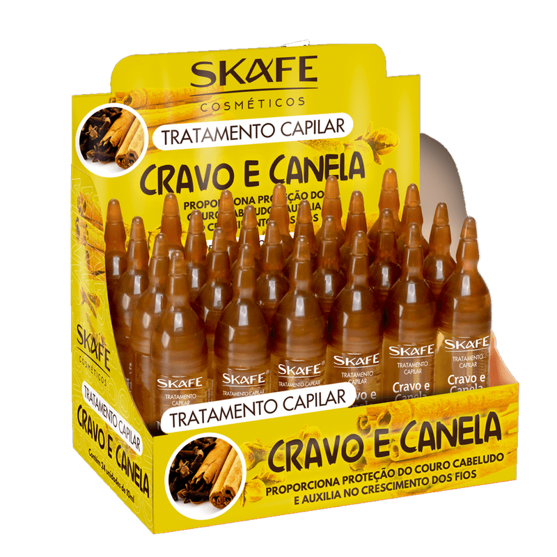 Ampola-de-Tratamento-Capilar-Skafe-Cravo-e-Canela-10ml-7898658625989
