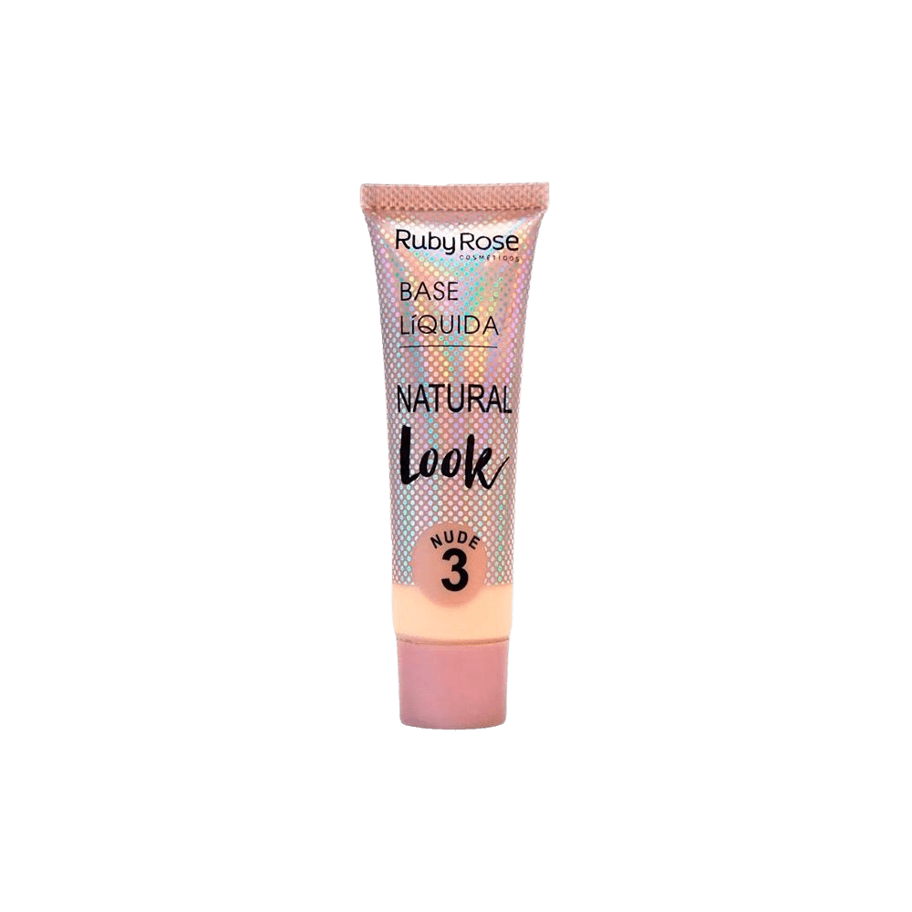 Base Líquida Ruby Rose Natural Look Nude 03 37g | Ikesaki Cosméticos -  Ikesaki