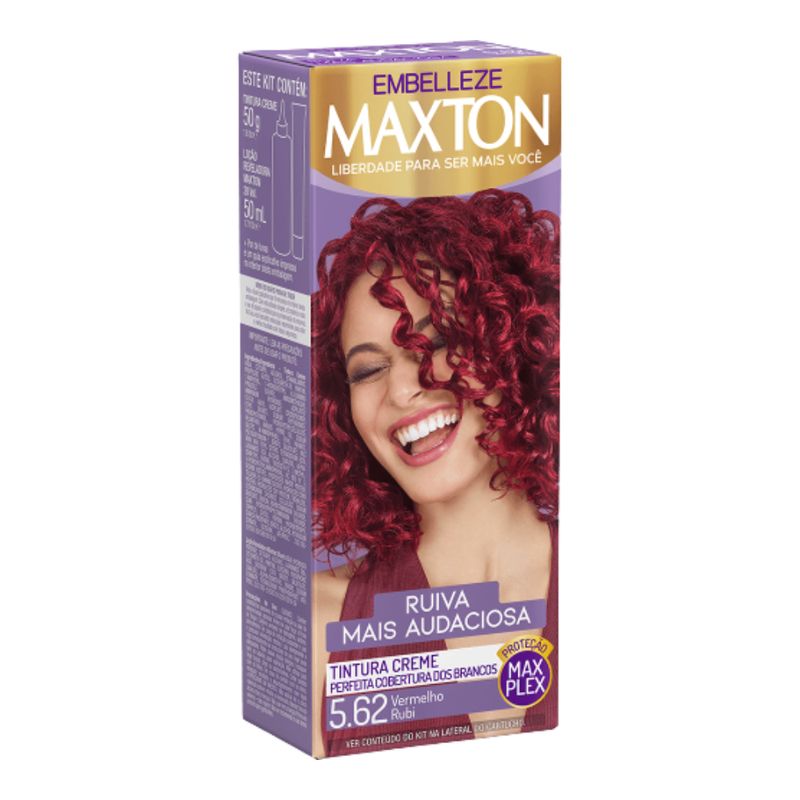 Tinta-de-Cabelo-Maxton-Ruiva-Mais-Audaciosa-Vermelho-Rubi-5.62-KIT-ECONOMICO
