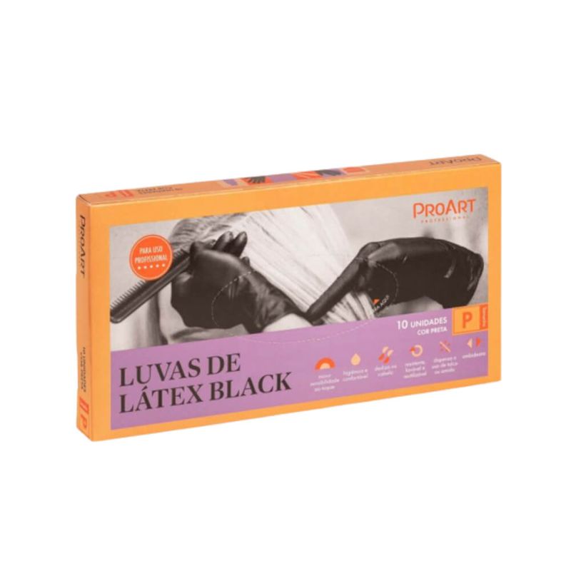 LUVAS-PROART-BLACK-DE-LATEX-TAM-P-10N