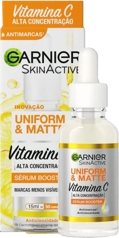 SERUM-FAC.GARNIER-15ML-UNIF.E-MAT-VIT.C