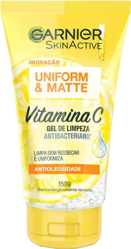Gel-de-Limpeza-Garnier-Uniform---Matte-Vitamina-C
