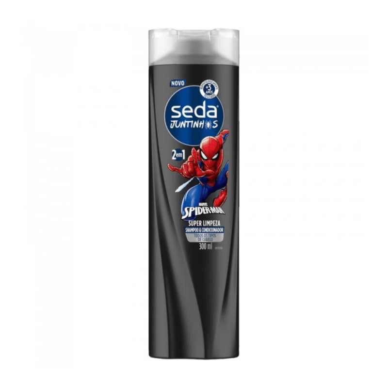 Shampoo-e-Condicionador-2-em-1-Seda-Juntinhos-Spider-Man-300ml-7891150088641--1-