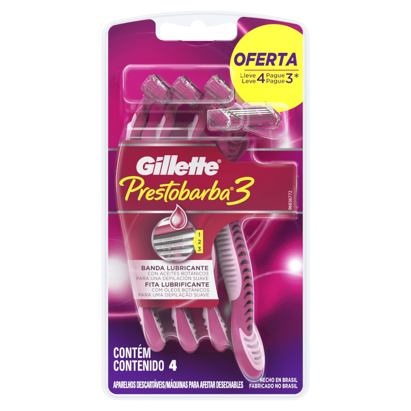 Aparelho-Gillette-Prestobarba-3-Sensecare-Leve-4-Pague-3-Feminino