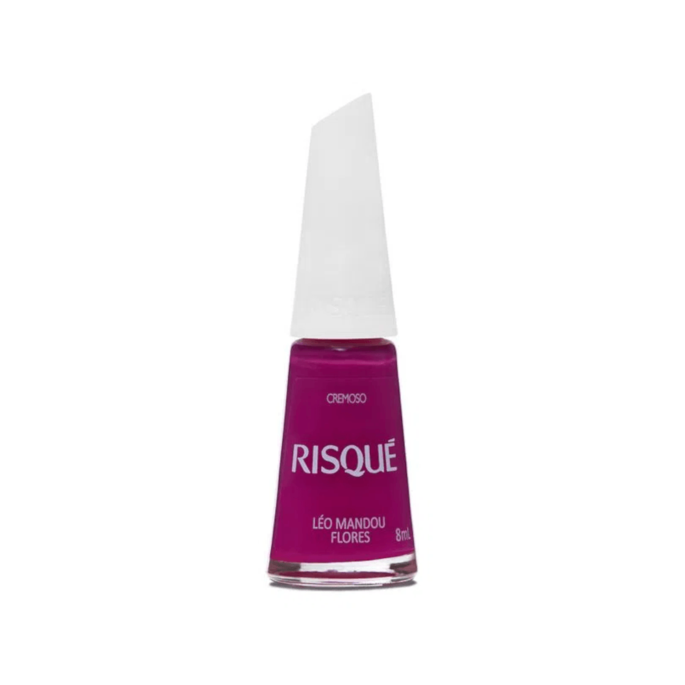 Esmalte Risqué Rosas Cremoso Léo Mandou Flores | Ikesaki - Ikesaki