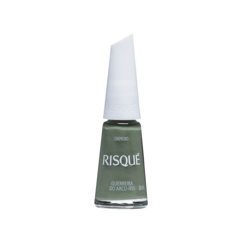 Esmalte-Risque-Verde-Militar-Cremoso-Guerreira-do-Arco-iris-