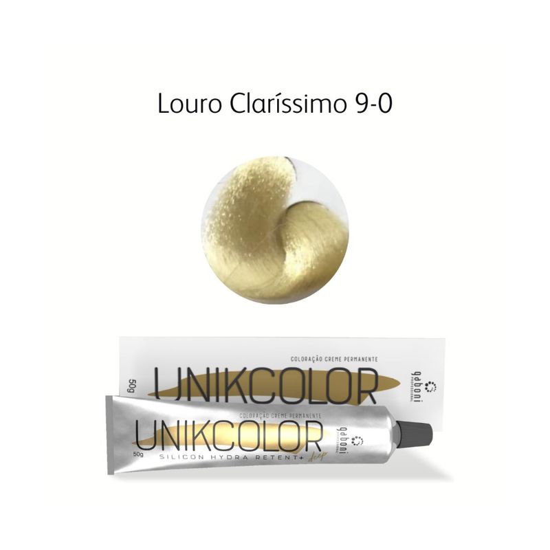 Coloracao-Unikcolor-9.0-Louro-Clarissimo-Gaboni-Professional-50g