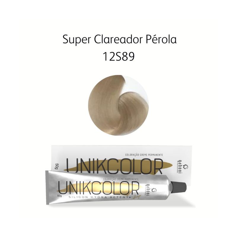 Coloracao-Unikcolor-12s.89-Super-Clareador-Perola-Gaboni-Professional-50g