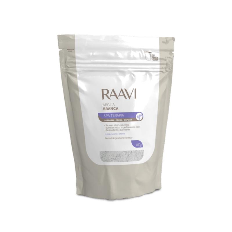 Argila-Raavi-Corporal-e-Facial-Branca-400g