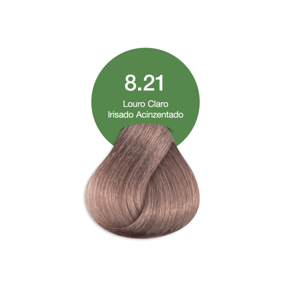 Coloracao-Acquaflora-Creme-Permanente-Vegana-8.21-Louro-Claro-Irisado-Acinzentado-60g