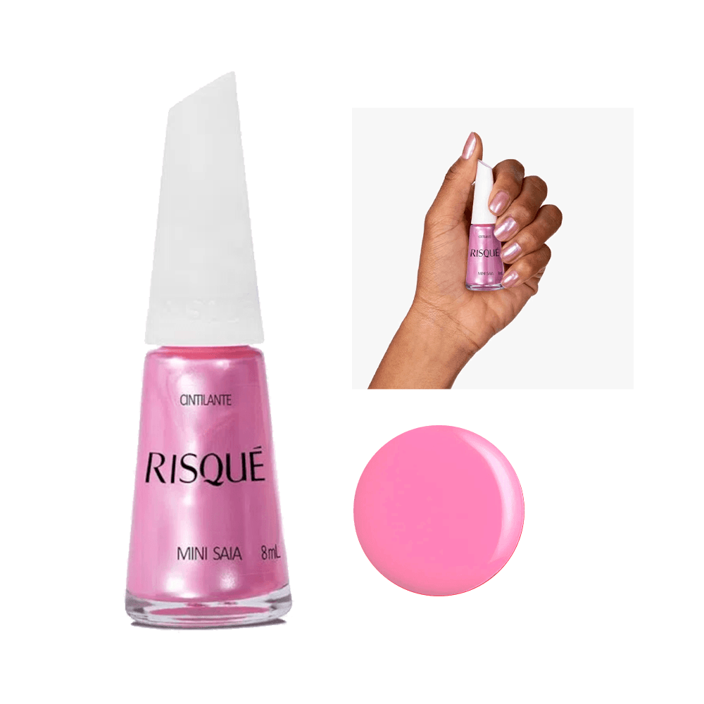 Esmalte Risqué Cintilante Mini Saia | Ikesaki Cosméticos - Ikesaki