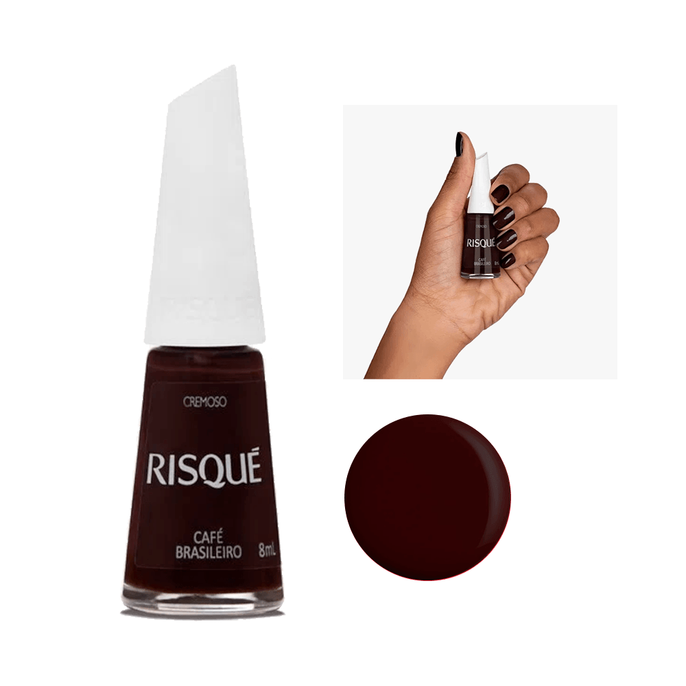 Esmalte Risqué Cremoso Café Brasileiro | Ikesaki Cosméticos - Ikesaki