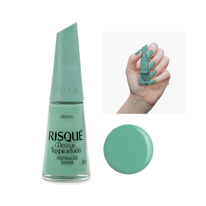 Esmalte-Risque-Deusas-Inspiradoras-Inspiracao-Divina-Verde-7891350038057