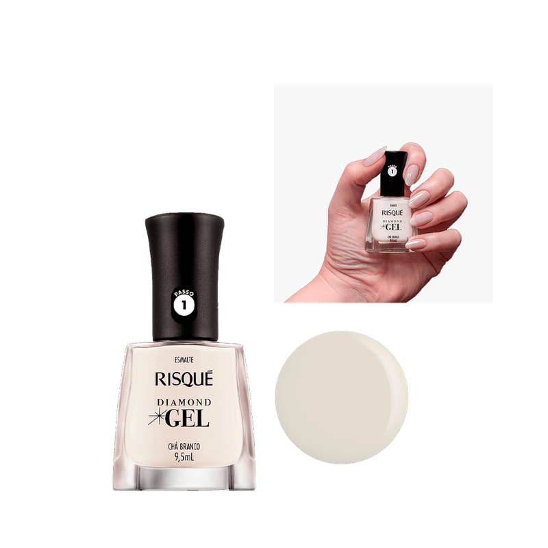 Esmalte-Risque-Diamond-Gel-Cha-Branco-7891350037005