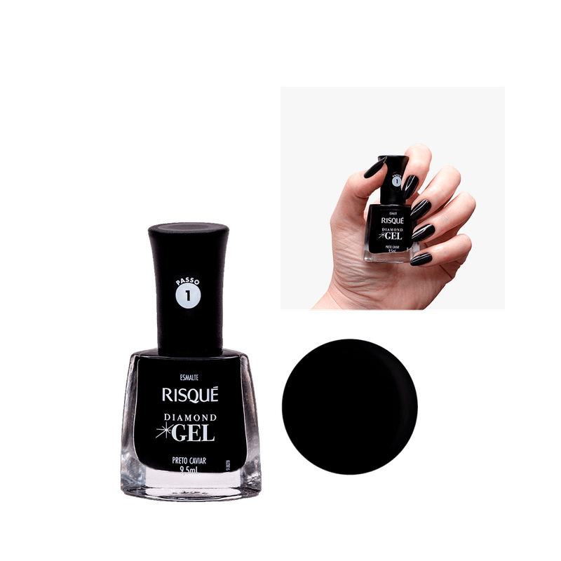 Esmalte-Risque-Diamond-Gel-Preto-Caviar-7891350037173