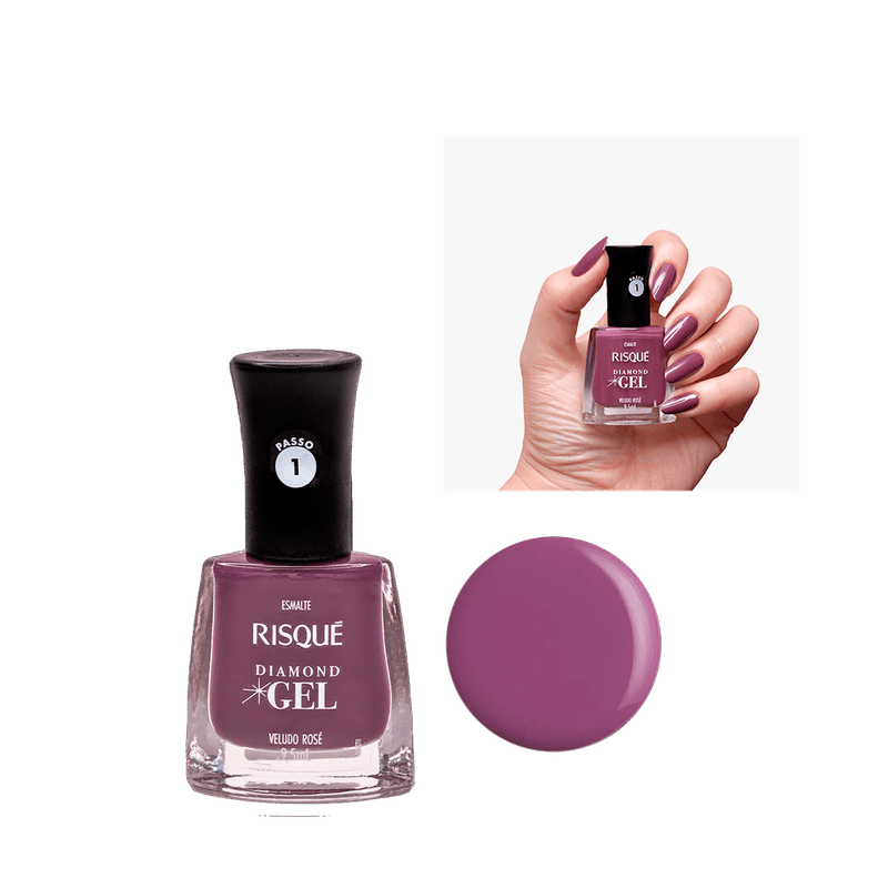 Esmalte-Risque-Diamond-Gel-Veludo-Rose-7891350037081