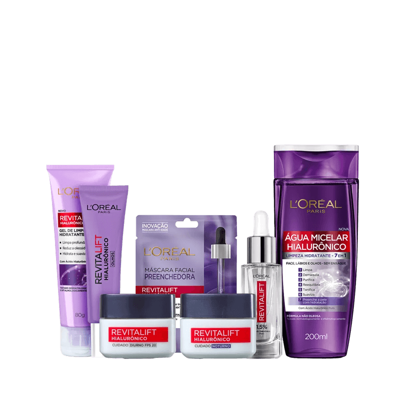 Kit-L’Oreal-Facial-Hialuronico--7-Produtos-