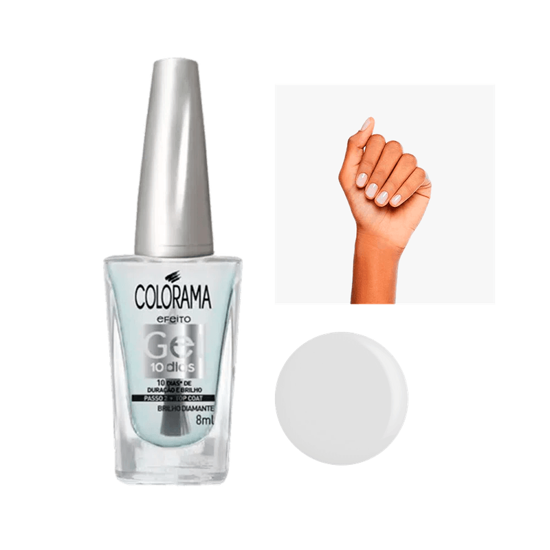 Esmalte Colorama Efeito Gel Cobertura Top Coat - Ikesaki