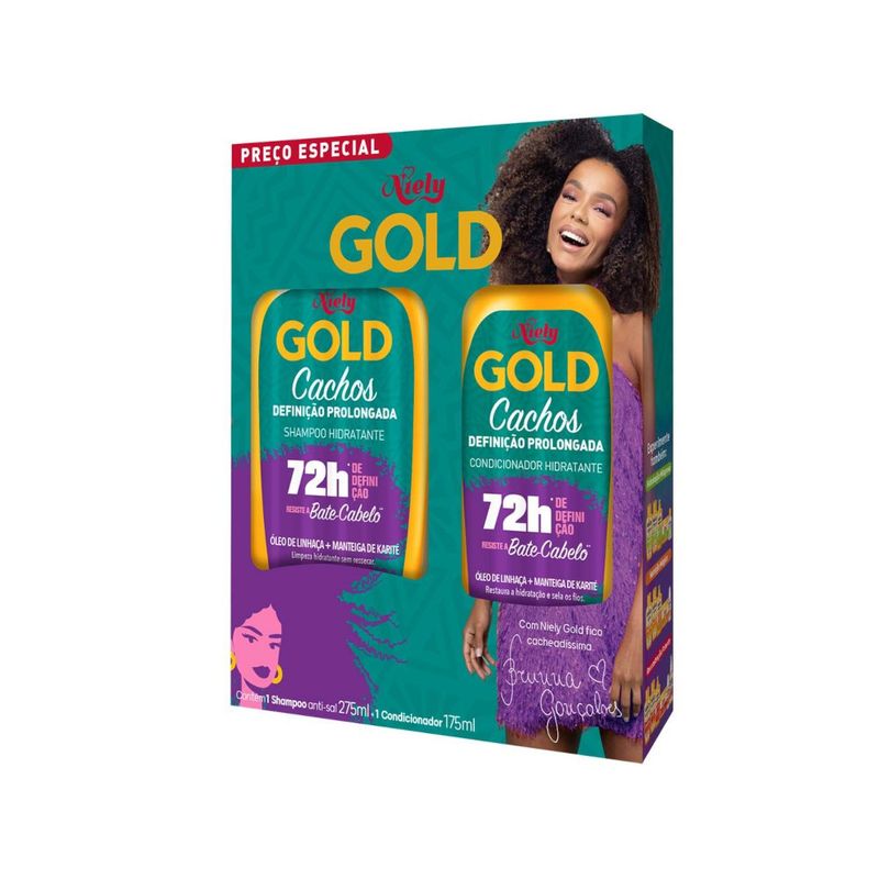 Kit-Niely-Gold-Cachos-Definidos-Prolongado-Shampoo---Condicionador