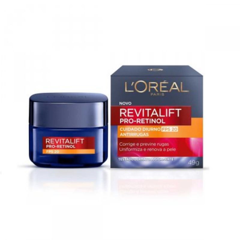 Creme-L-Oreal-Paris-Revitalift-Pro-Retinol-Cuidado-Diurno-FPS20-Antirrugas-49g