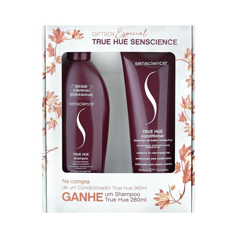 Kit Senscience True Hue Home Care Shampoo 280ml + Condicionador 240ml