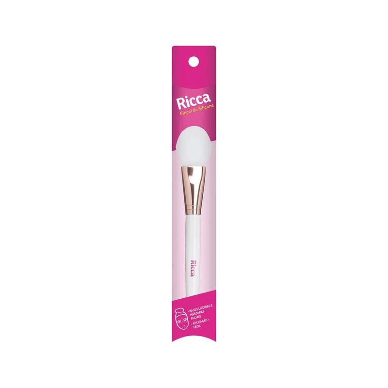 Pincel-Ricca-Rose-Gold-de-Silicone-Para-Bases-e-Mascaras