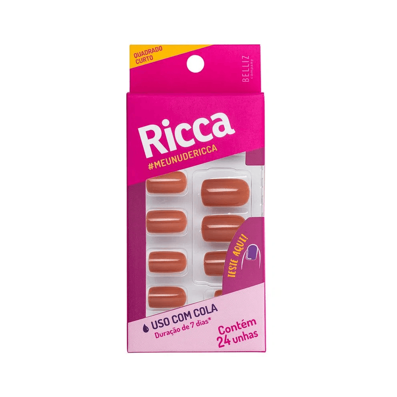 Unhas-Ricca-Quadrado-Curto-Nude