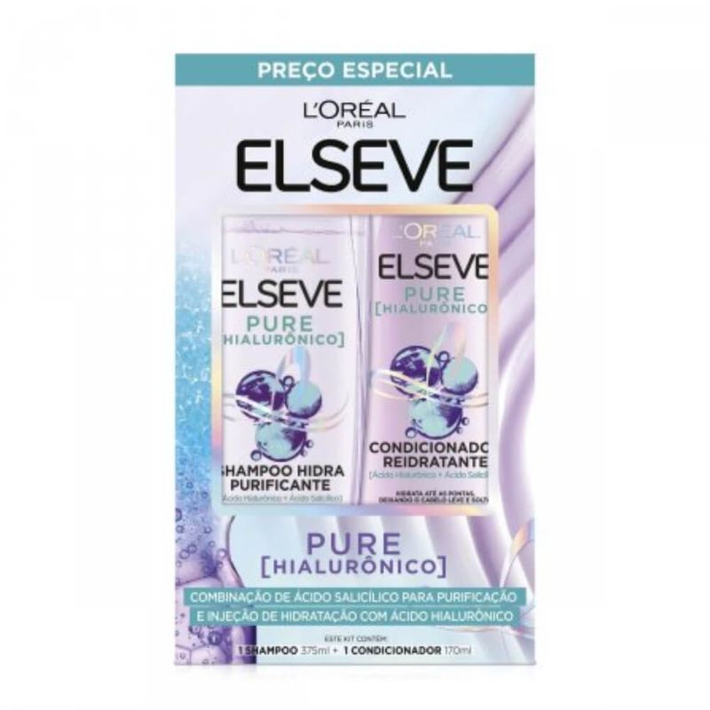 Kit-Elseve-Pure-Hialuronico-Shampoo-375ml---Condicionador-170ml