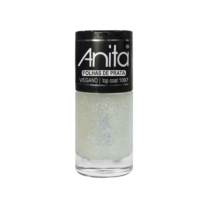 Esmalte-Top-Coat-Anita-Folhas-de-Prata-Glitter