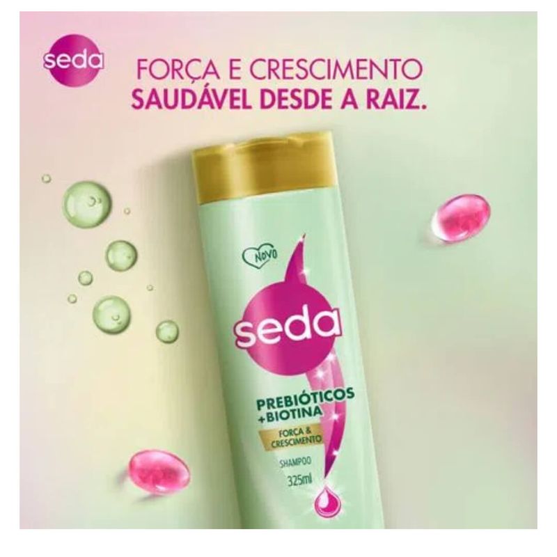 Shampoo Seda Força & Crescimento Prebióticos + Biotina 325ml