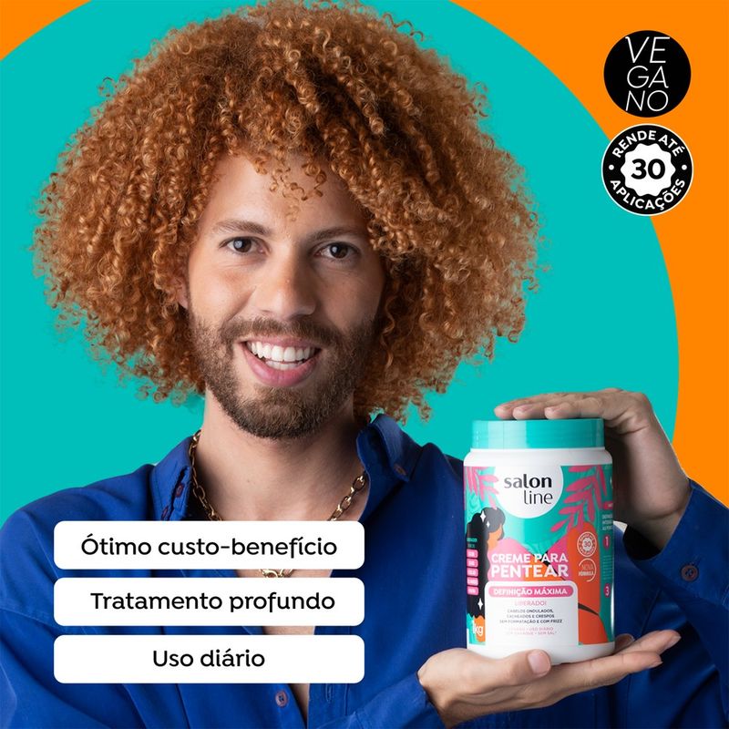 Creme de Pentear Salon Line Redutor de Volume Definição Intensa 1000g -  Ikesaki